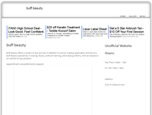 Tablet Screenshot of buffbeautychicago.com